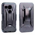 Wholesale LG Google Nexus 5X Holster Combo Belt Clip Case (Black)